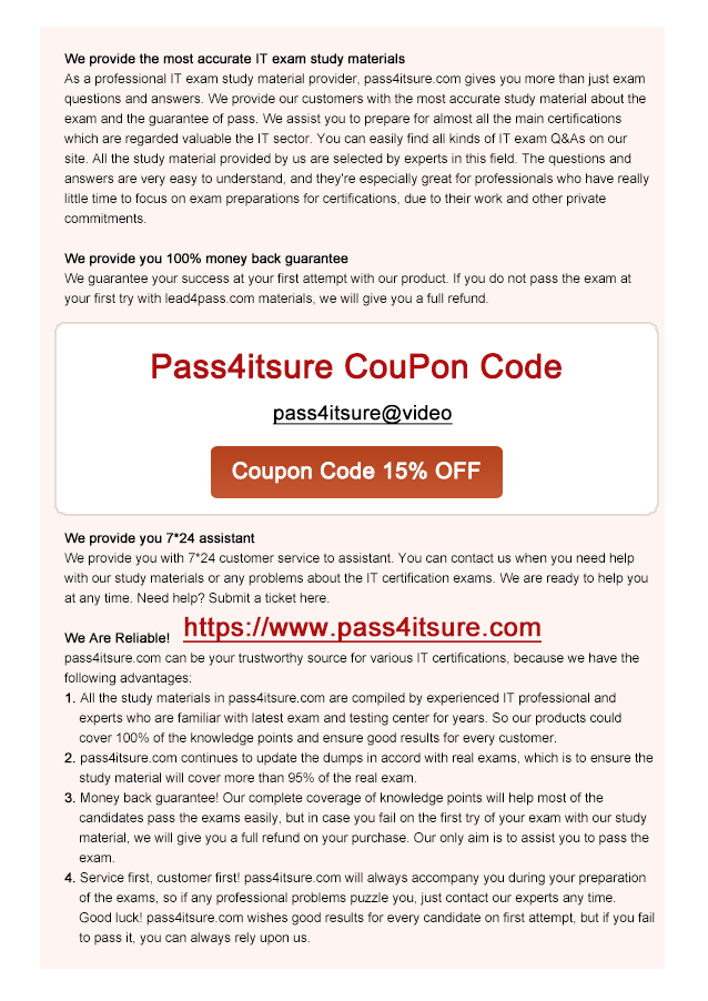 pass4itsure 200-150 coupon